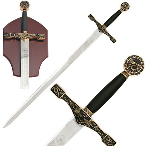 Excalibur Swords with Wall Display for Sale