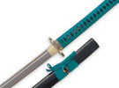 Shinwa Regal Katana Teal Sword Damascus
